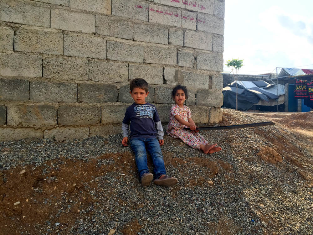 Children Syrian refugees in a camp called Darashakran, Erbil (Iraq)