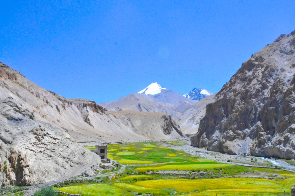 El pico de Kang Yaze justo antes de llegar a Thachungste