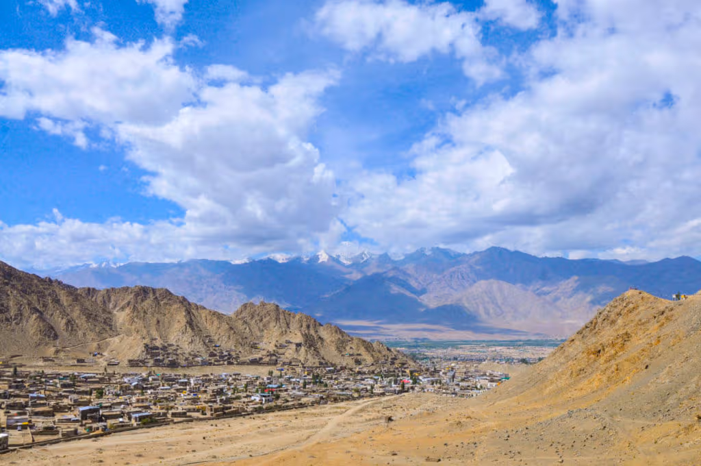 Views of Leh from Khardung La road