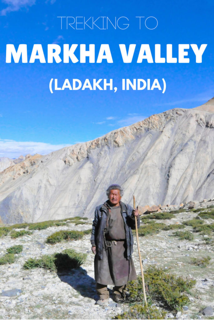 markha valley trek in winter