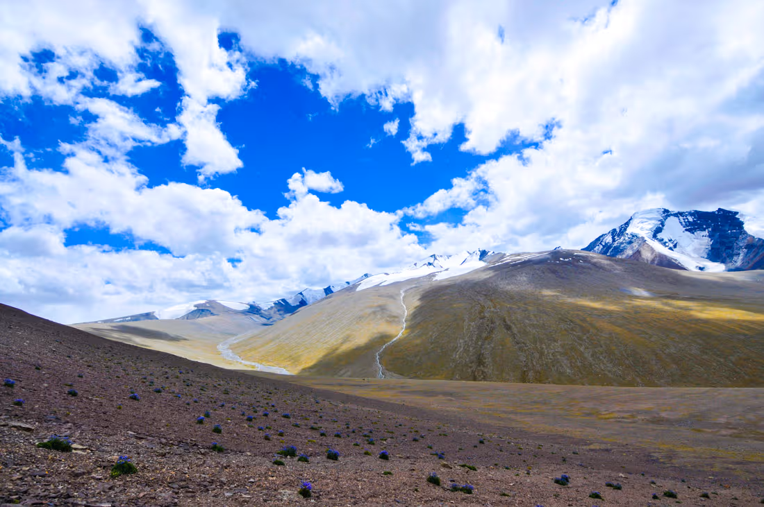 Views from Gongmaru La pass, at 5,200m