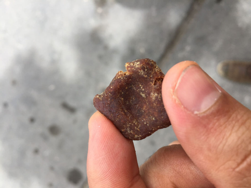 Ginger candy consisting of a brown paste is very popular among Iranians