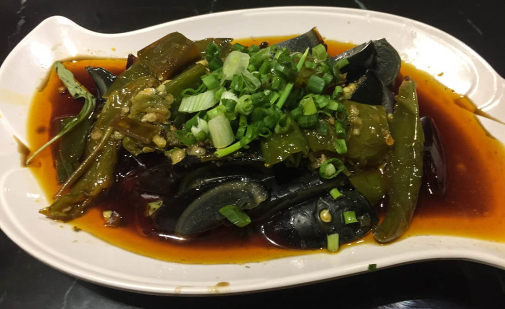Jelly fish salad, a popular Chinese
