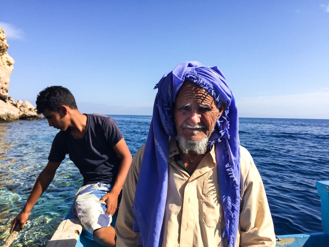 A local bedouin from Ras Abu Galum