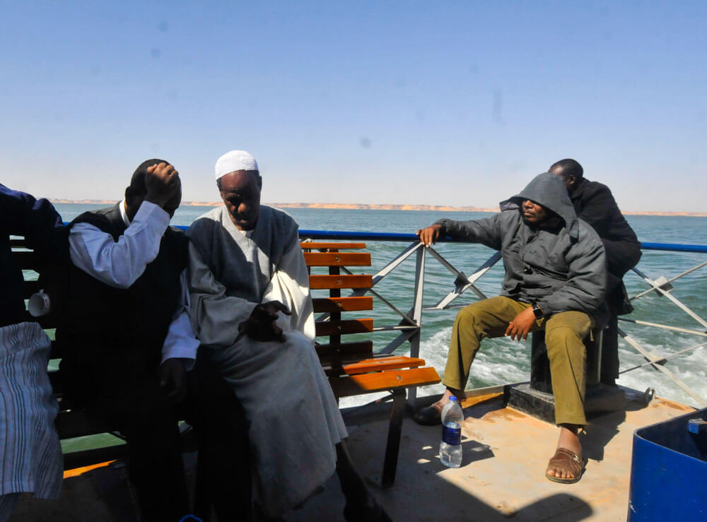 The ferry from Abu Simbel to Wadi Halfa