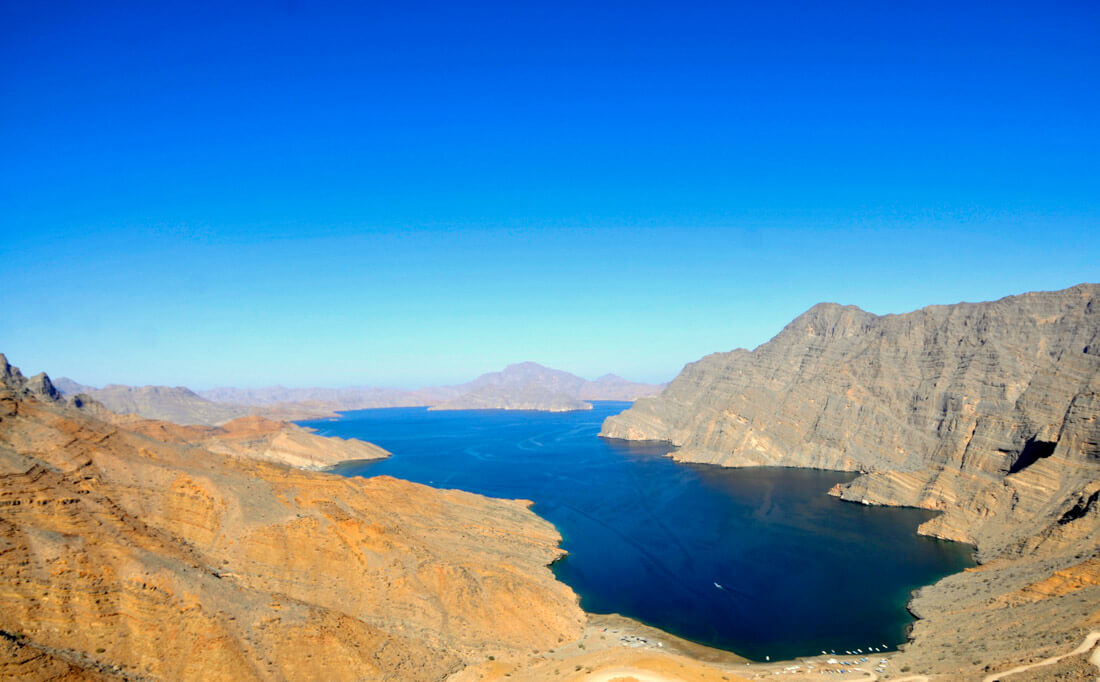 La costa de Musandam, Omán