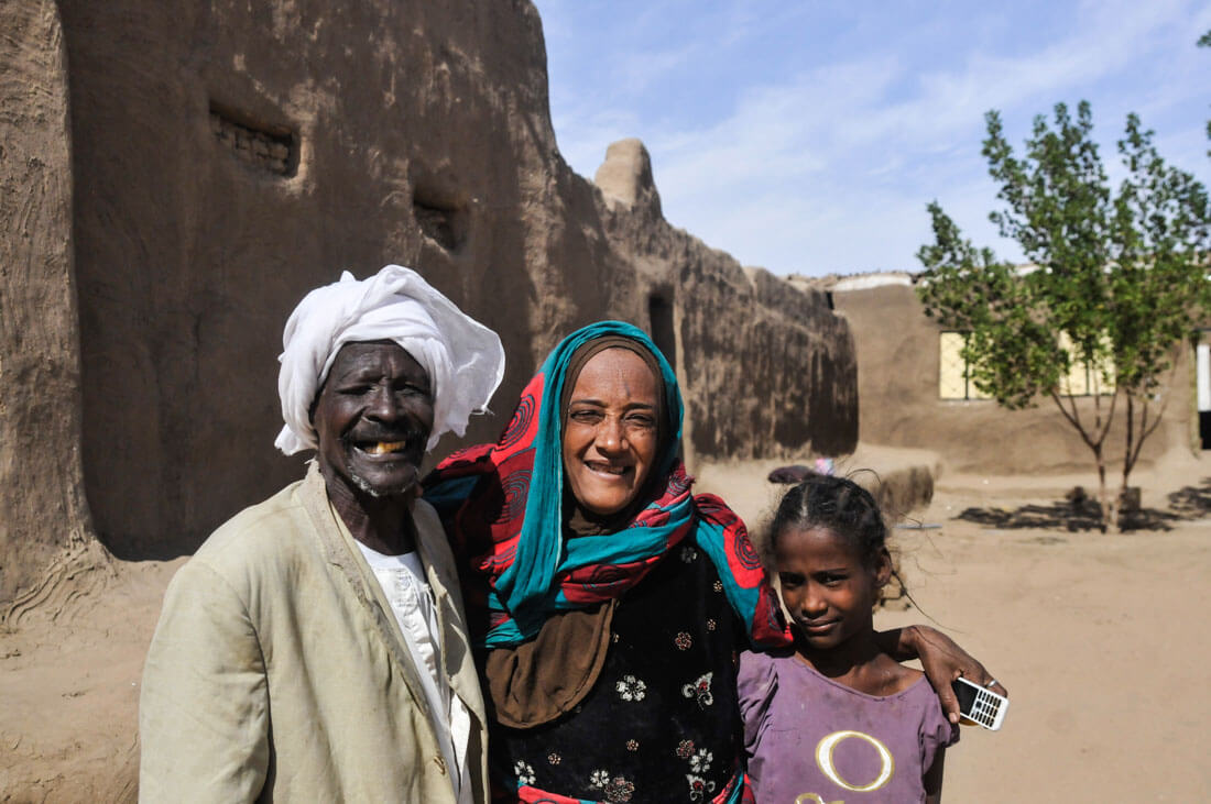 Una familia sudanesa de los más simpática