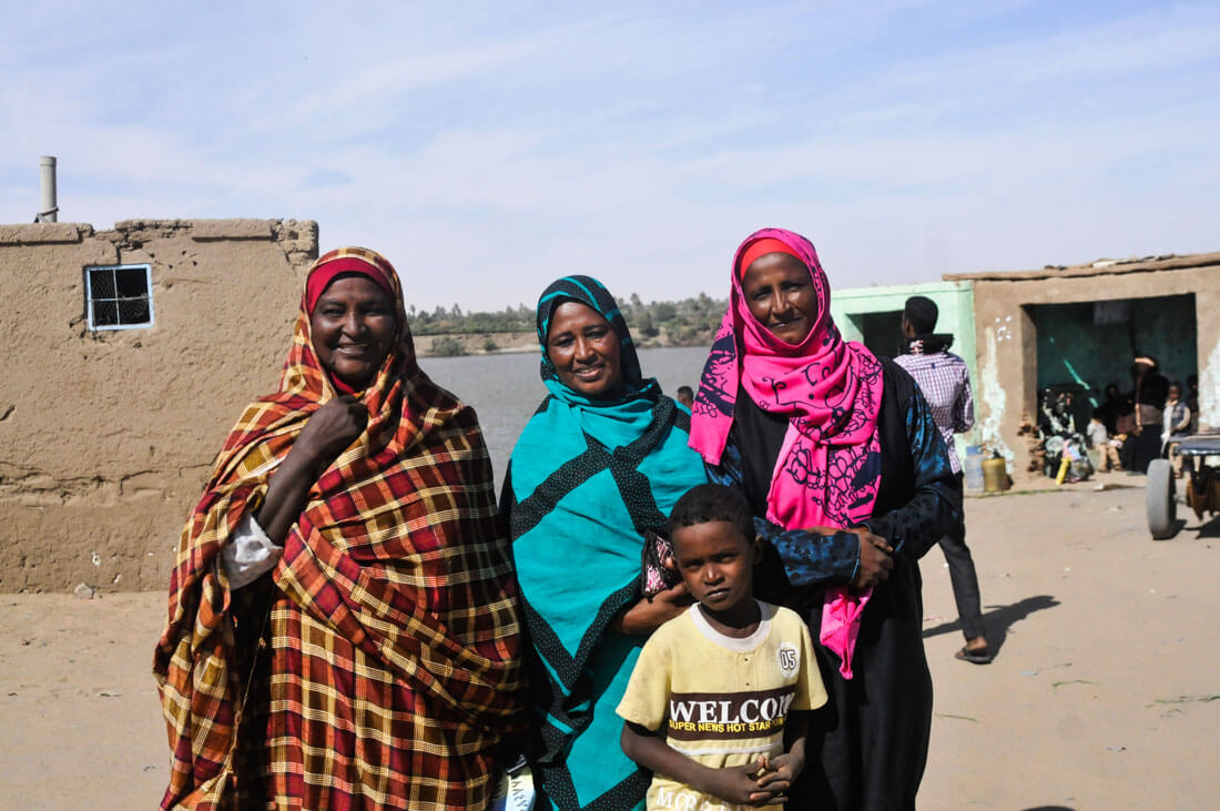 Mujeres nubias de Sudán