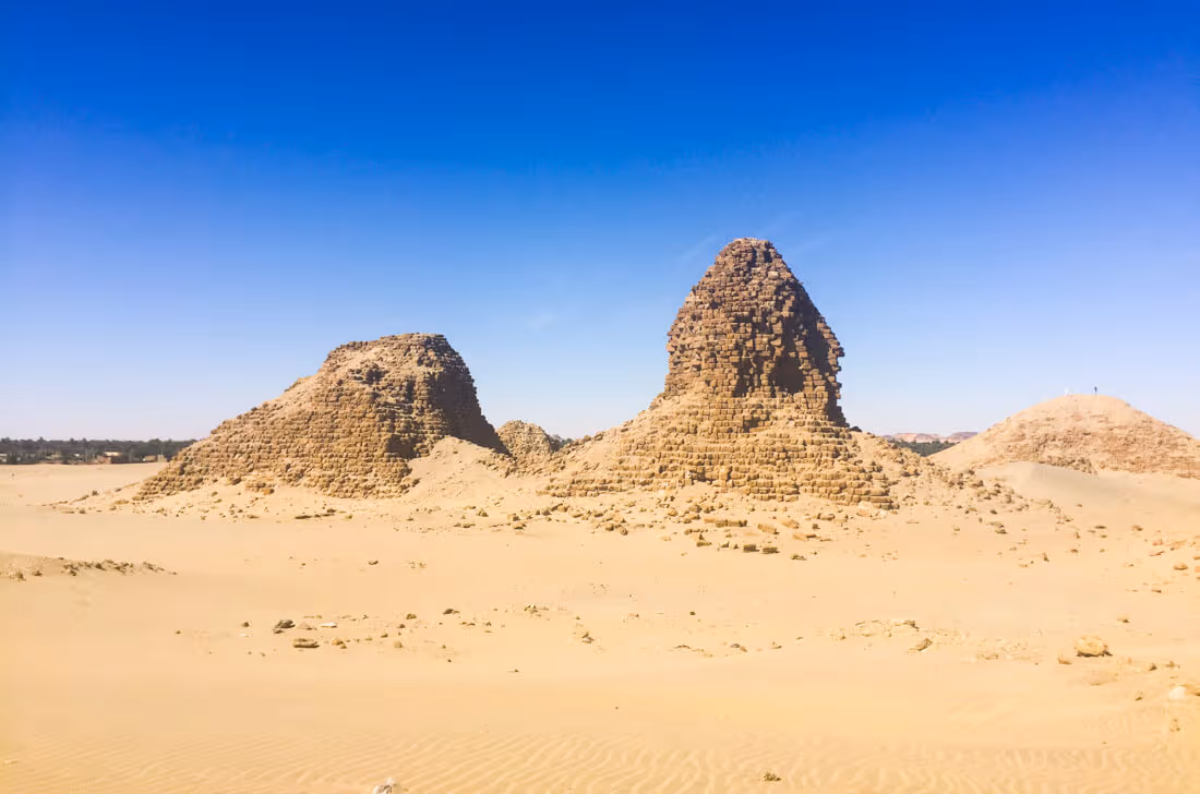 The deterioration of the pyramids of Nuri, Sudan