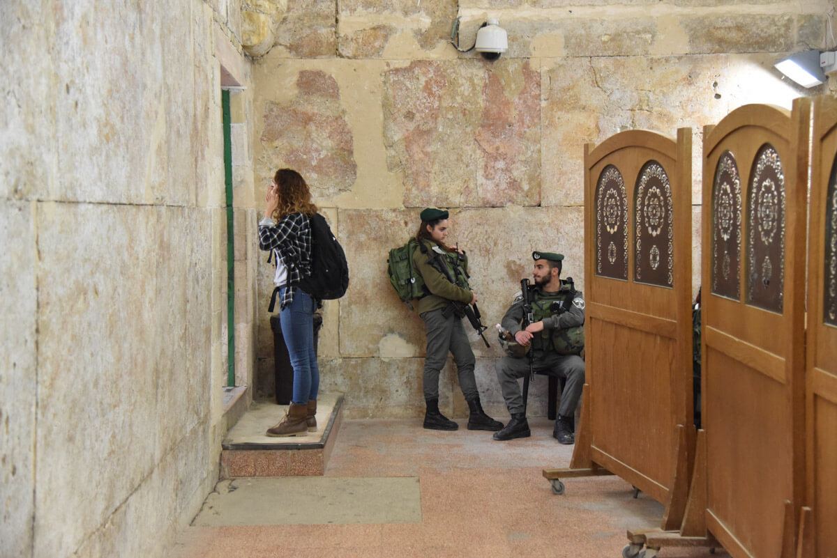 Abraham's tomb military security