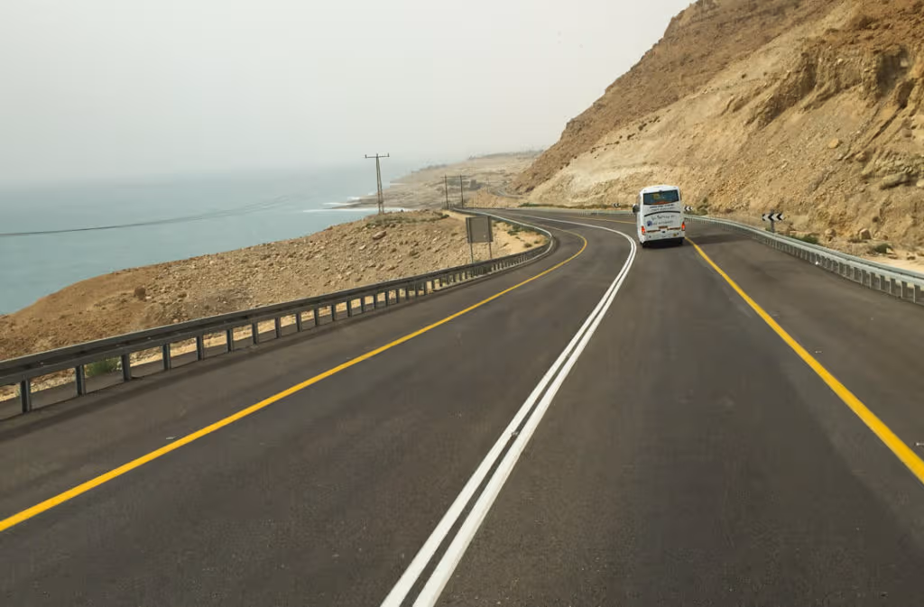 La carretera del Mar Muerto, Israel
