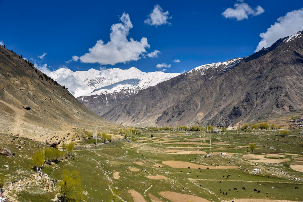 The Easter face of Nanga Parbat, a peak of 8,125 meters high