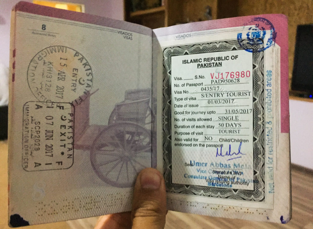 titre de voyage visa pakistan