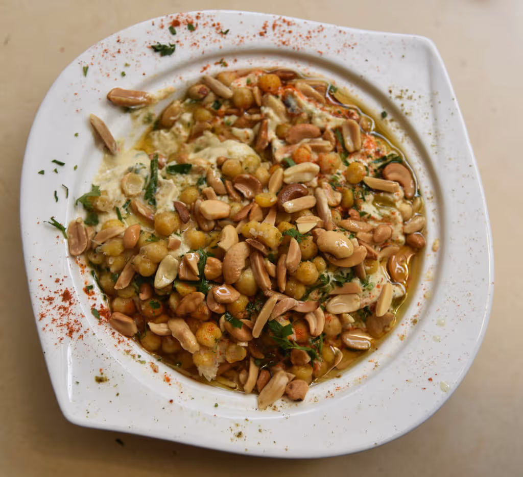 Fatteh, a Middle Eastern meal