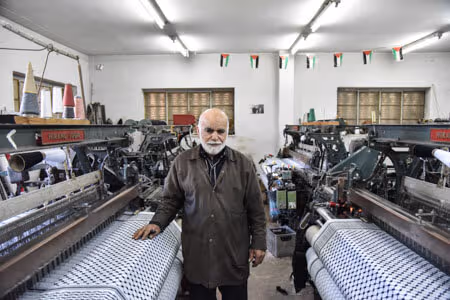 The art of the Palestinian scarf: Visiting the kuffiya factory in Hebron