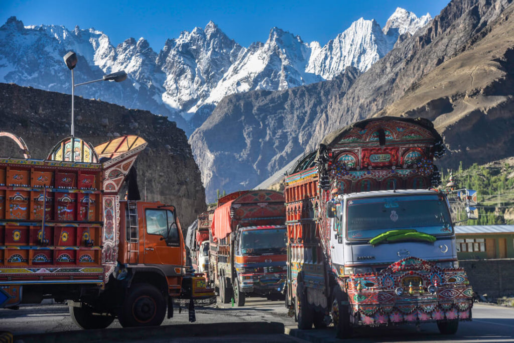Camiones pakistaníes
