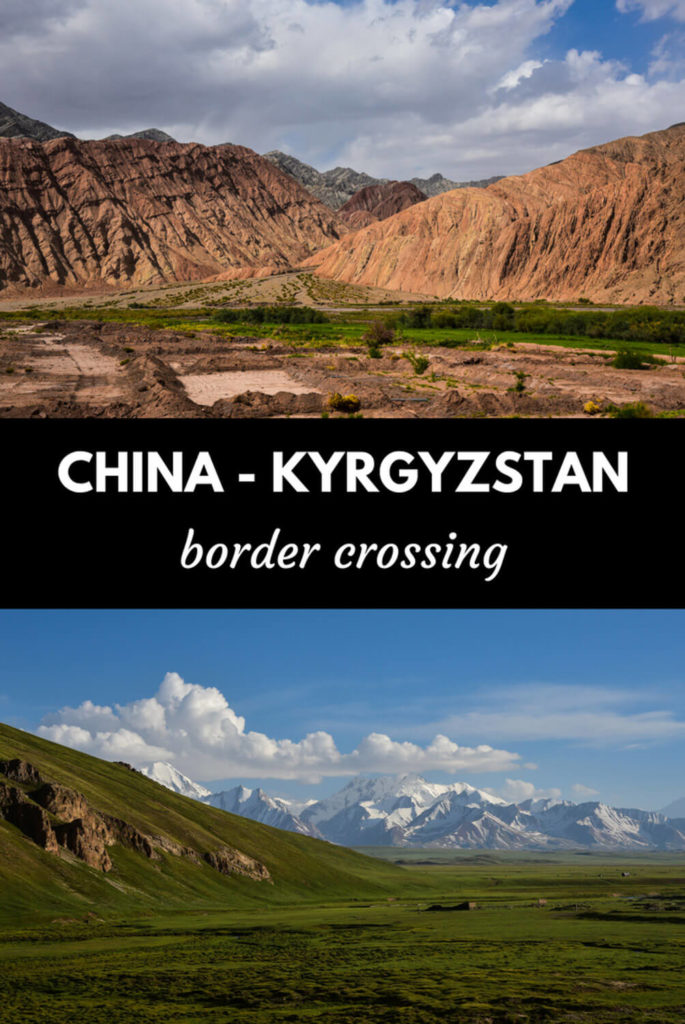 China - Kyrgyzstan border crossing at Irkeshtam pass 