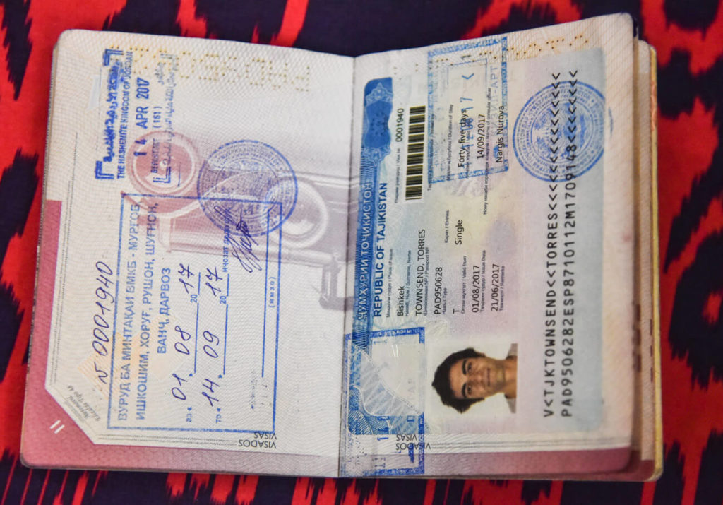 tajik tourist visa requirements