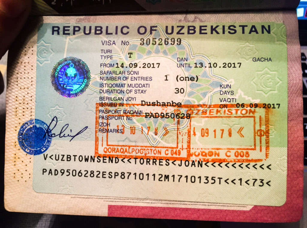 travel visa to uzbekistan