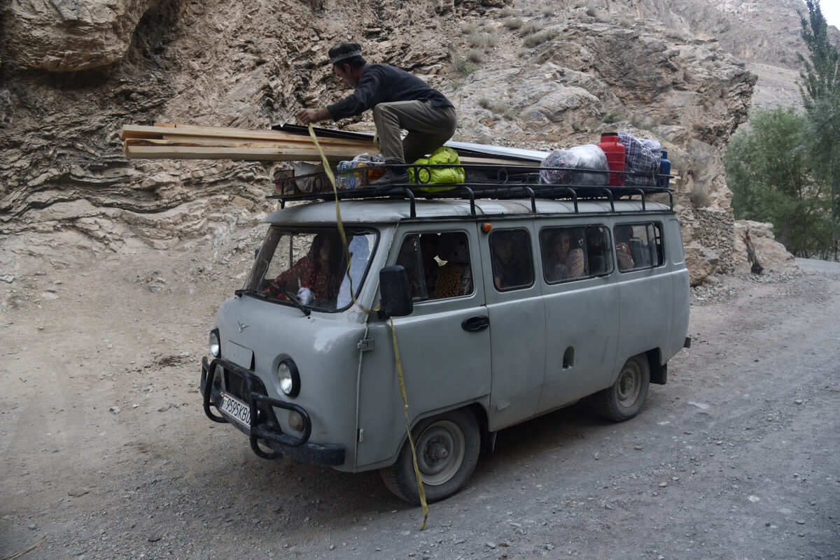 traveling in UAZ