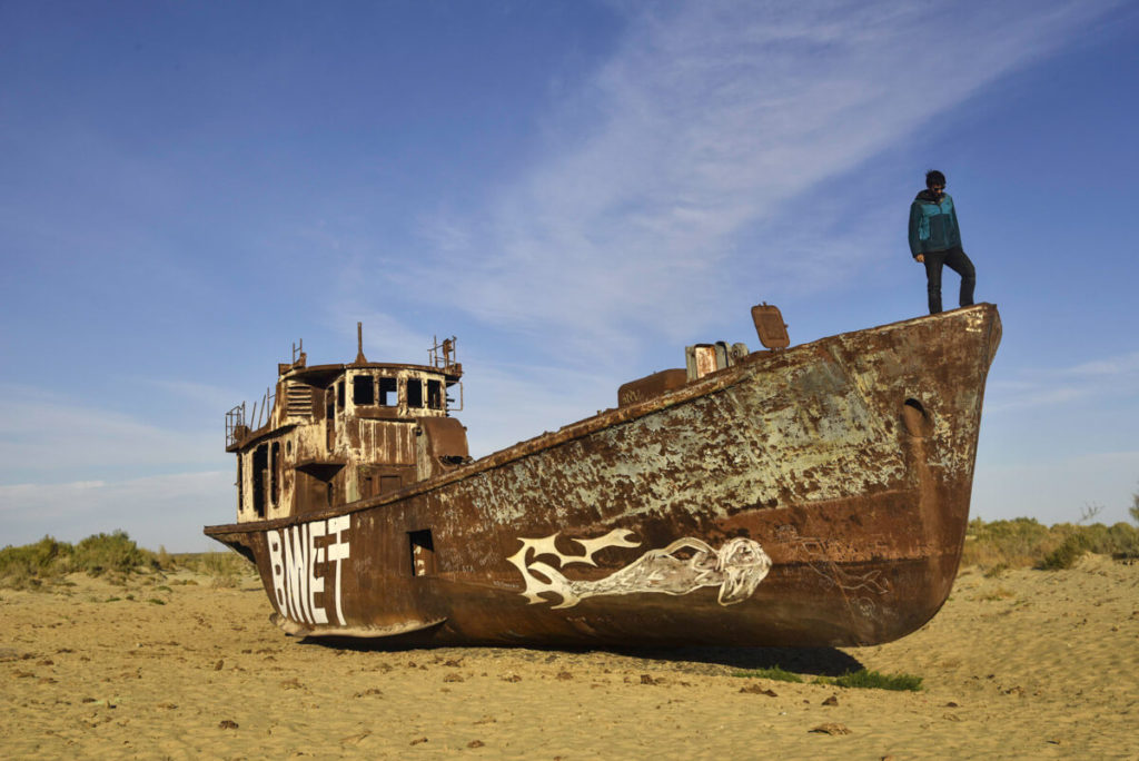 TIL: The Aral Sea (near Kazakhstan) has been receding due to Soviet