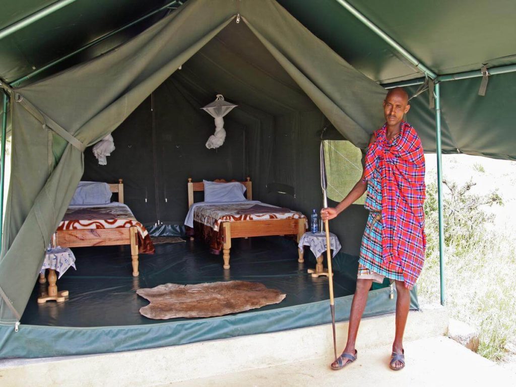 Budget camp in Masaimara