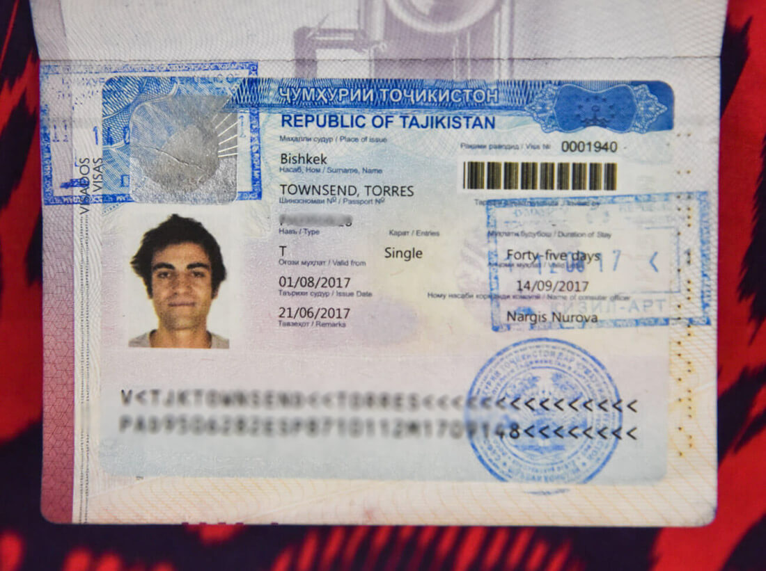 tajikistan visa for uk travel document