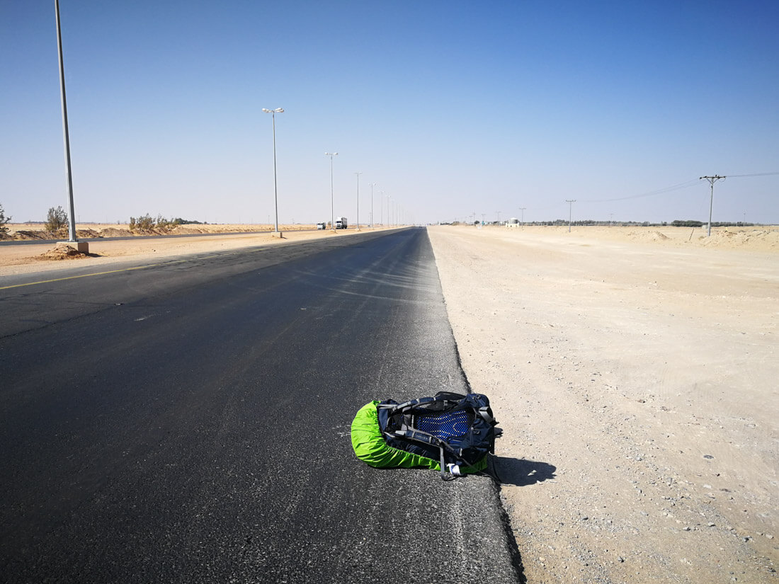 Hitchhiking in Saudi Arabia