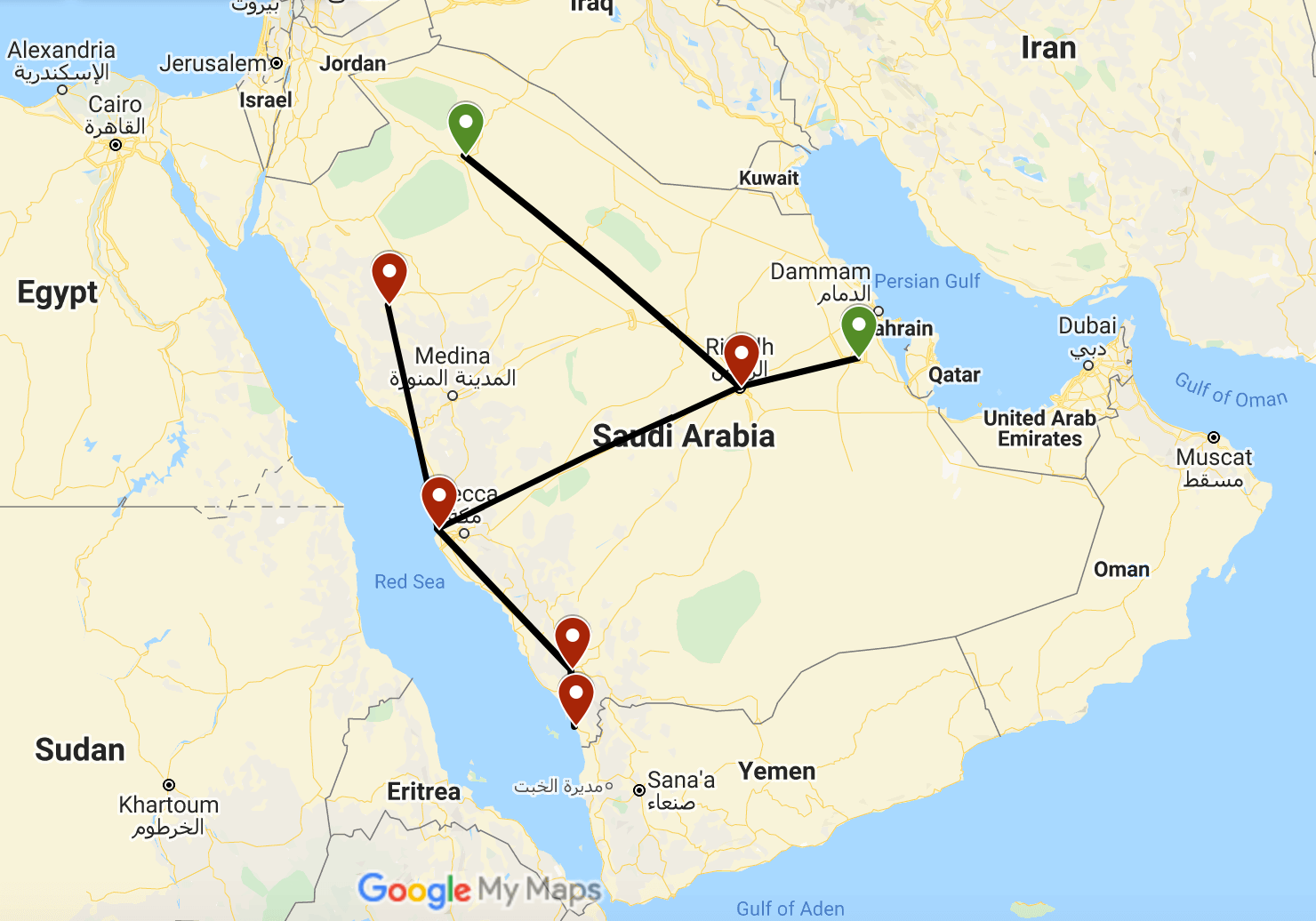travel to saudi arabia from norway