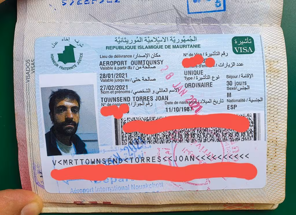 visa for Mauritania