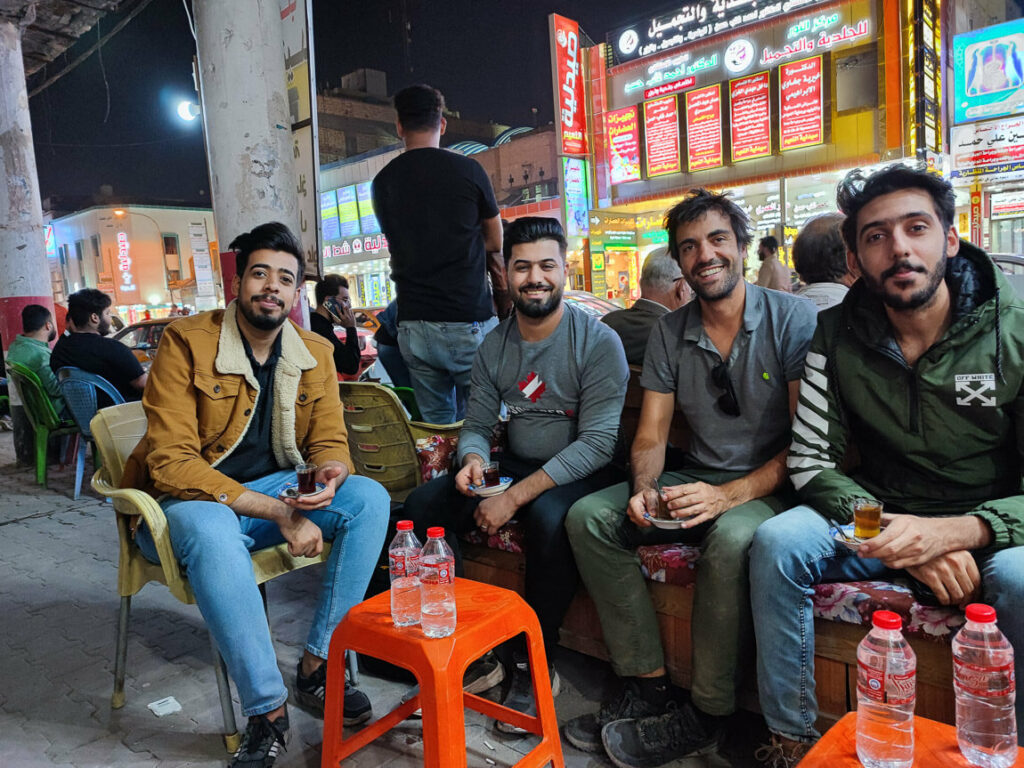 teahouse in Nasiriya, Iraq