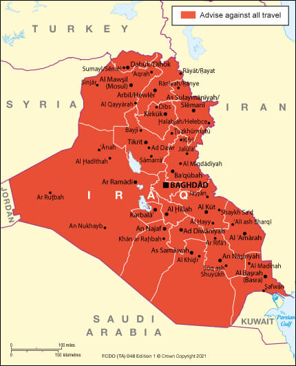 travel to iraq from us