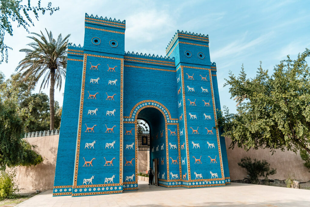 Ishtar gate in Babylon