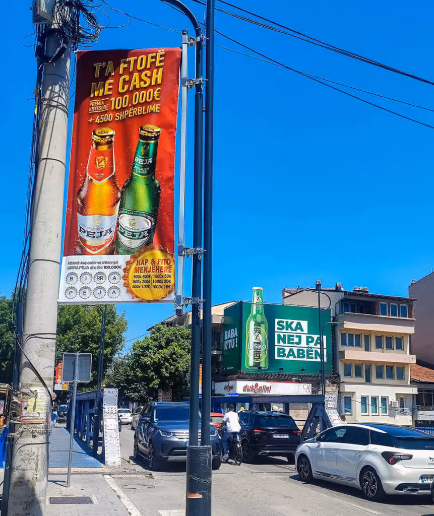 beer ads Kosovo