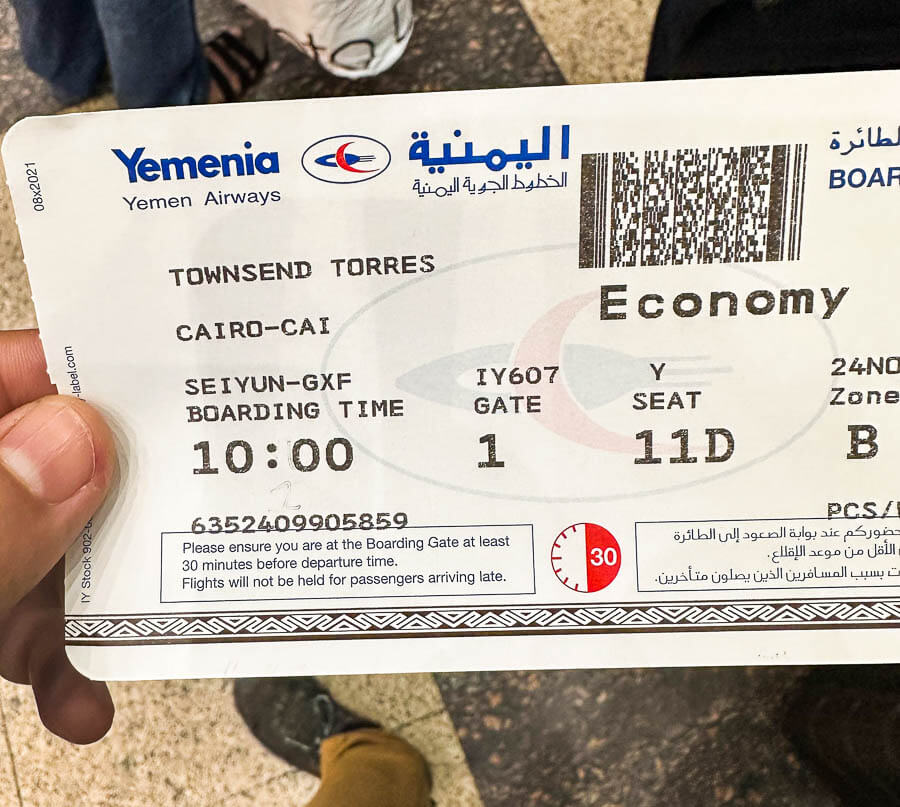 Fly to Yemen