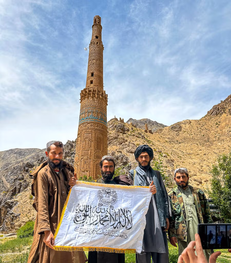 Taliban guarding the Minaret of Jam