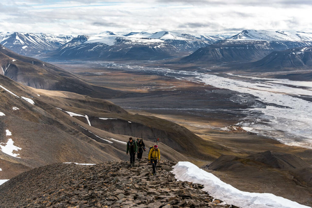 Hiking in Svalbard