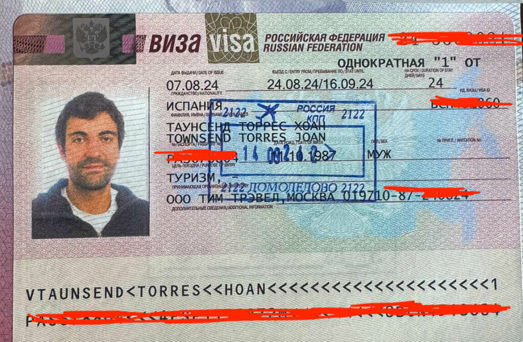 Visa de turista Rusia