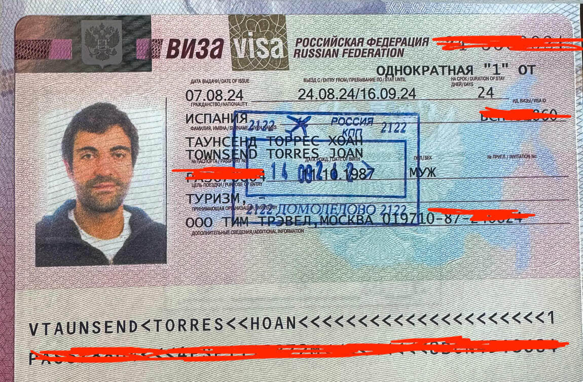 Visa de turista Rusia