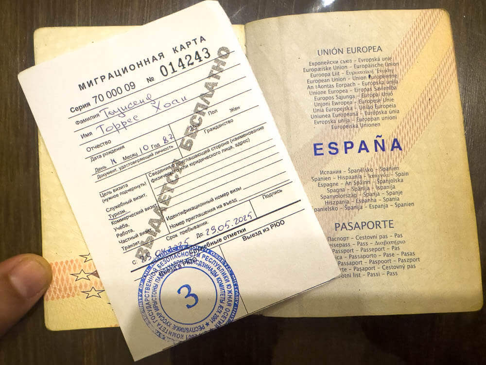 South Ossetian visa