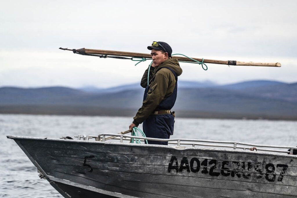 Whale hunter Chukotka
