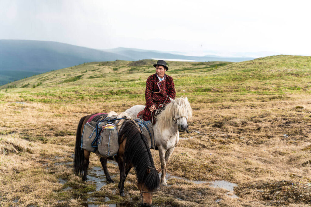 Horse riding Mongolian