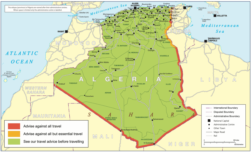 Algeria travel advice