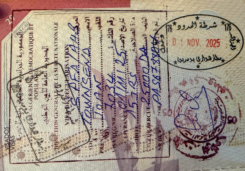Visa for Algeria