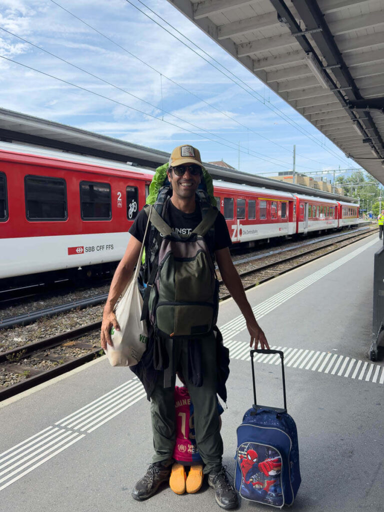 Backpacking in Switzerland with James